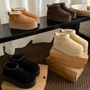 Bottes d'hiver unisexes de luxe personnalisées, dernières tendances 2025, doublées de laine, douces, antidérapantes, bottes de neige - Product Image 6