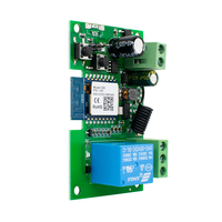 Módulo de Interruptor Inalámbrico WiFi Compatible con TUYA y Smart Life, Control Remoto WiFi, Receptor de 1 Canal CC 7-32V, Relé de 10A, Compatible con Alexa