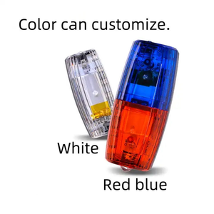Luce di Segnalazione LED Rossa e Blu Lampeggiante, Lampada da Spalla per Traffico, Luce da Spalla Lampeggiante per Pattugliamento Notturno, Corsa e Ciclismo - Product Image 4