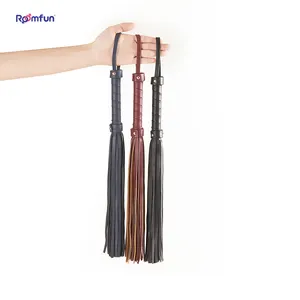 20 Years OEM/ODM Factory SM PU Leather Slave Spanking Scattered Whip Flogger Paddle Fetish Whip Adult Erotic Toy