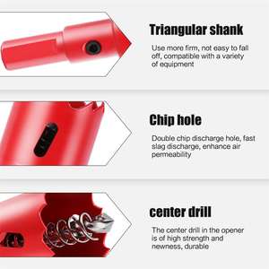 Broca de sierra perforadora de acero al carbono de 15-25 mm, bimetálica, para aluminio, hierro, acero inoxidable, bricolaje, madera - Product Image 5