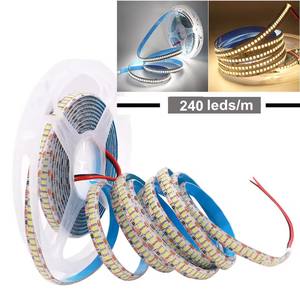 Tira de Luz LED SMD2835 de Alta Calidad de 10 mm, DC12V 24V IP20, Cinta Flexible No Impermeable, 240 LED por Metro, Blanco Cálido - Product Image 4