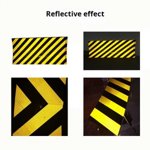 Film réfléchissant bicolore sergé jaune et noir Guangan Qingdao pour marquage <span class=keywords><strong>de</strong></span> façades et garde-corps <span class=keywords><strong>de</strong></span> tunnels - Product Image 5