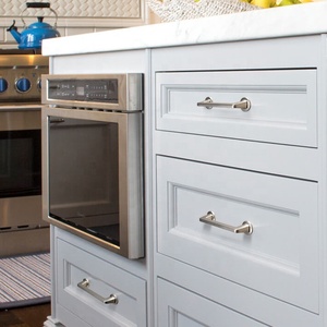 YONFIA 3715 - Tiradores y Pomos de Latón Cepillado para Puertas de Armarios de Cocina Modernos, Herrajes para Muebles - Product Image 3