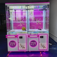 Machine à griffes autonome à fort potentiel de profit, avec motif imprimé intégral et lecteur de cartes personnalisé, pour centres commerciaux et parcs d'attractions