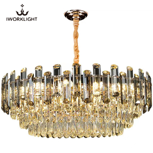 Iwork Hiện Đại Sang Trọng K9 Pha Lê Treo Ánh Sáng Mặt Dây Chuyền Phòng Khách Đèn Biệt Thự Phòng Ăn Phòng Ngủ Đèn Chùm Pha Lê - Product Image 5