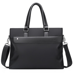Sac à main d'affaires Oxford tendance, sacoche personnalisable avec logo, fermeture éclair, en nylon avec bandoulière, imperméable, grande capacité, pour ordinateur portable - Product Image 4