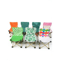 Silla Plegable Barba Farm Rosa, Silla Portátil de Jardín, Silla Plegable para Camping y Picnic, Diseño Ligero y Compacto