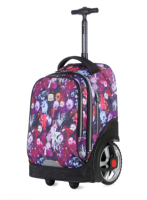 Marksman-mochila con logotipo personalizado Unisex para niños y niñas, morral de viaje con ruedas