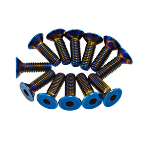 PQYRACING Tornillos de montaje para volante M5x15L, cabeza plana, cabeza redonda, de acero, para reemplazo y reparación - Product Image 2