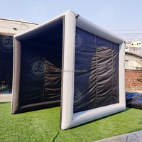 Cage de frappe pour entraînement de golf en plein air scellée avec simulateur de golf gonflable pour camps, écoles, clubs ou terrains de golf