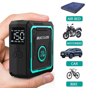 OEM/ODM BUCKLOS gonfleur de pneu de vélo de route VTT pompe à air électrique portable pour vélo avec affichage numérique de la jauge accessoires de cyclisme - Product Image 1
