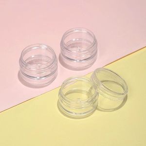 5G Round Plastic Bottles For Nail Art Cosmetic Refill Jars 35mm Diameter <b>Clear</b> <b>Container</b> For Cream Eye Cream Jewelry Storage - Product Image 2