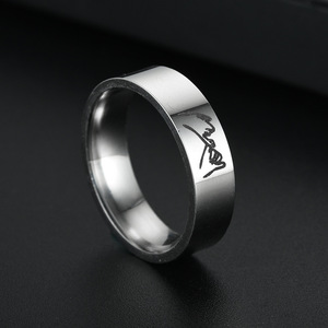 Cincin Pasangan Anti Karat Baja Tahan Karat Hadiah Valentine untuk Kekasih, Janji <span class=keywords><strong>Pinky</strong></span> I Love You, Perhiasan - Product Image 5