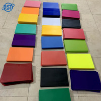 Feuilles de PVC transparentes en PP coloré faites à la main, profilés en plastique givré, matériaux pour la maternelle, découpe personnalisée