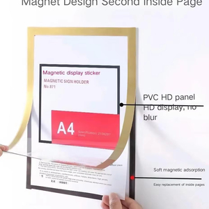 Tùy chỉnh kích thước A1/<span class=keywords><strong>A2</strong></span>/A4/A3 mềm cao su nam châm khung ảnh hiển thị từ tường sticker với Hàn dịch vụ chế biến - Product Image 1