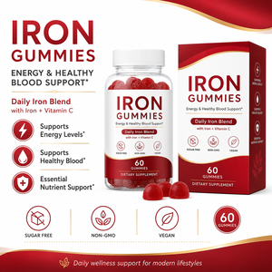 Gomitas <span class=keywords><strong>de</strong></span> Hierro para Mujeres, 18 mg con Folato y Vitamina B12 para el <span class=keywords><strong>Embarazo</strong></span> y el Soporte Menstrual, OEM - Product Image 5