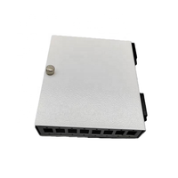 Cajas de terminación de fibra óptica de alta velocidad de 8 fibras LC dúplex/simple, cables metálicos para redes de fibra abierta para uso FTTH, FDF de 4 núcleos