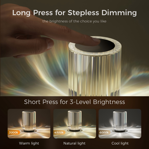 Led pha lê bảng đèn điều khiển cảm ứng Acrylic đêm đèn lãng mạn thanh ánh sáng đèn sạc thay đổi ánh sáng ban đêm - Product Image 2