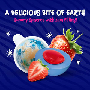 Earth <b>Planet</b> Gummy Balls ABS Plastic Round Shape Jars Screw Top 500ml Capacity <b>Candy</b> Food Grade Jelly Gummies - Product Image 4