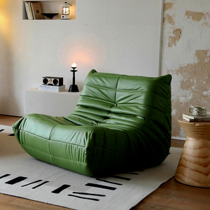 Fauteuil pouf en forme de chenille, inclinable, monoplace, rembourrage doux, pour chambre, salon, balcon, salle tatami - Product Image 2
