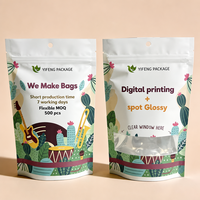 Sachet Doypack personnalisé avec fermeture éclair pour snacks et grains de café, refermable, résistant à l'humidité, avec impression de logo sur mesure