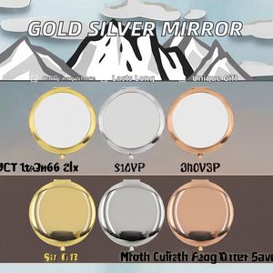 Courage Hot Sale Gold Silver Blank Sublimation <b>Mirrors</b> Custom Printing Aluminum Blanks <b>Sheets</b> Portable M12 - Product Image 2