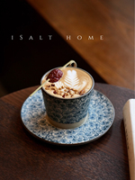 Handbemalte Ginkgoblatt-Keramikbecher |   Hitzebeständige Umweltfreundliche Kaffeetassen für Café und Restaurant |   Direktvertrieb ab Werk