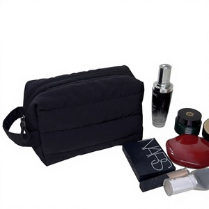 Sac cosmétique en nylon à fermeture éclair grande capacité pour hommes et femmes, idéal pour le rangement, sac <span class=keywords><strong>de</strong></span> voyage portable, trousse à crayons - Product Image 1