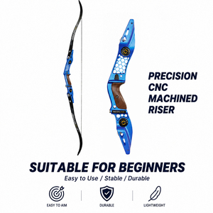 PMZ Archery - Empuñadura Desmontable para Arco Recurvo de 19 Pulgadas, Aleación de Aluminio, Mecanizado CNC, Sistema Universal <span class=keywords><strong>ILF</strong></span>, para Tiro con Arco al Aire Libre - Product Image 3