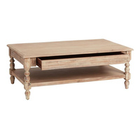 Table d'appoint et table basse en bois massif rustique, style moderne, personnalisable en usine, pour salon, décoration intérieure unique 2026