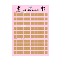 Défi de l'intimité des couples Affiche à gratter 104 Surprises Date Idées de nuit Jeux de chambre Tâches d'amour Cadeaux de la Saint-Valentin