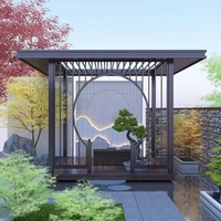 Rumah Kaca Segitiga Modern Kontemporer 4 Musim, Konservatori Taman Musim Dingin, Rumah Kaca Bertenaga Surya dengan Rangka Aluminium Alloy