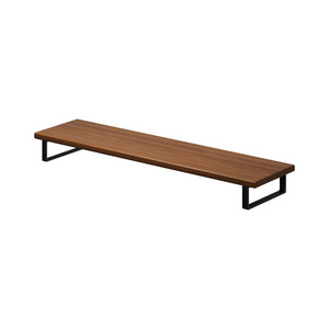 <b>Computer</b> Monitor Riser Stand Desktop Lift Base Support Bracket For Office <b>Desk</b> Use Wood Finish Single Layer Design - Product Image 5