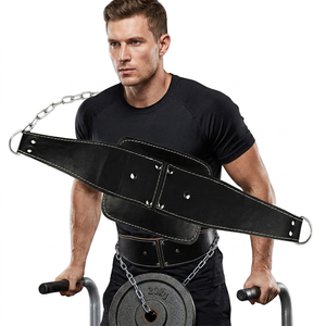Ceinture d'haltérophilie pour hommes de haute qualité pour la force Logo personnalisé Dip Belt Chain Material Forme droite durable - Product Image 1
