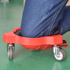 Knee Pads With Casters 22.0cm X 8.8cm Durable For Tile Laying Construction Tools - Product Image 3