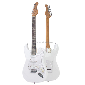 Guitarra Eléctrica ST con Puente de Trémolo Simple, Mástil de Arce, Madera Carbonizada, Trastes de Acero Inoxidable, Acabado Brillante, 39 Pulgadas - Product Image 5