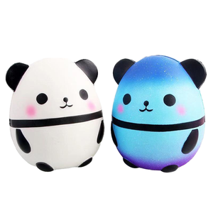 Jouet anti-stress en mousse PU en forme d'œuf, Panda Squishy Kawaii à remontée lente, jouet à presser mignon en forme d'animal pour soulager le stress - Product Image 2