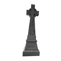 Croix en granit noir, pierre tombale en granit, monuments funéraires en forme de croix, croix funéraires en granit en gros, motifs de croix en granit, design moto