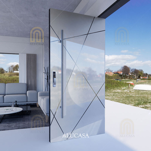 <span class=keywords><strong>Alucasa</strong></span>-puerta de entrada de acero inoxidable de hierro forjado, diseño moderno a prueba de fuego, hecho a medida, para proyectos residenciales - Product Image 5