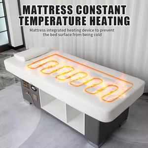 Table de massage réglable en hauteur pour salon de beauté, lit de spa pour la tête, style thaïlandais - Product Image 3