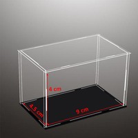1/64 Acrylique Modèle De Voiture Vitrine Amovible Acrylique Boîte Assemblé Transparent clair Acrylique Poupée lego Modèle Chiffres Show case