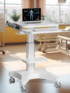 गर्म बेच एल्यूमीनियम अस्पताल के फर्नीचर चिकित्सा गाड़ी कंप्यूटर लैपटॉप टैबलेट बी-3 इंच के साथ अल्ट्रासाउंड गाड़ी चिकित्सा चुप अरंडी - Product Image 5