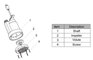 Pompe à eau utilitaire Connexion facile Sortie d'eau verticale Transfert d'eau Pompe utilitaire submersible pour sous-sols - Product Image 6