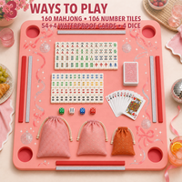 Table de Mahjong Flottante pour Filles, Tapis en Mousse EVA Multi-Jeu, Tapis de Piscine pour Mahjong Américain, Rummy et Cartes Imperméables