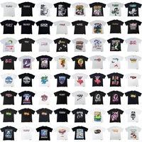 T-shirt à manches courtes en coton de haute qualité, col rond, coupe ample, style streetwear européen et américain pour homme, marque COUGH SYRUP