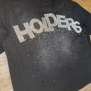 2025 camiseta personalizada para hombre, camiseta en blanco de gran tamaño, camiseta Vintage desgastada recortada cuadrada de peso pesado con lavado ácido para hombres - Product Image 3