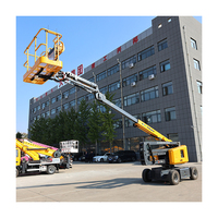 Plateforme élévatrice hydraulique multifonctionnelle autopropulsée JIUBANG, hauteur de travail 16 m, charge utile 230 kg, batterie 48 V, système de niveau laser 360°