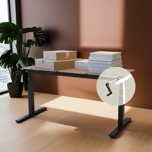 Escritorio ajustable con manivela manual funcional y ecológico para oficinas que promueve el bienestar - Product Image 1