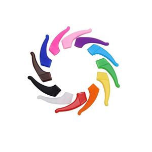 Crochets d'oreille en silicone ZT de taille moyenne, antidérapants, accessoires pour lunettes de sport, embouts de branches en polyuréthane couleur unie - Product Image 1